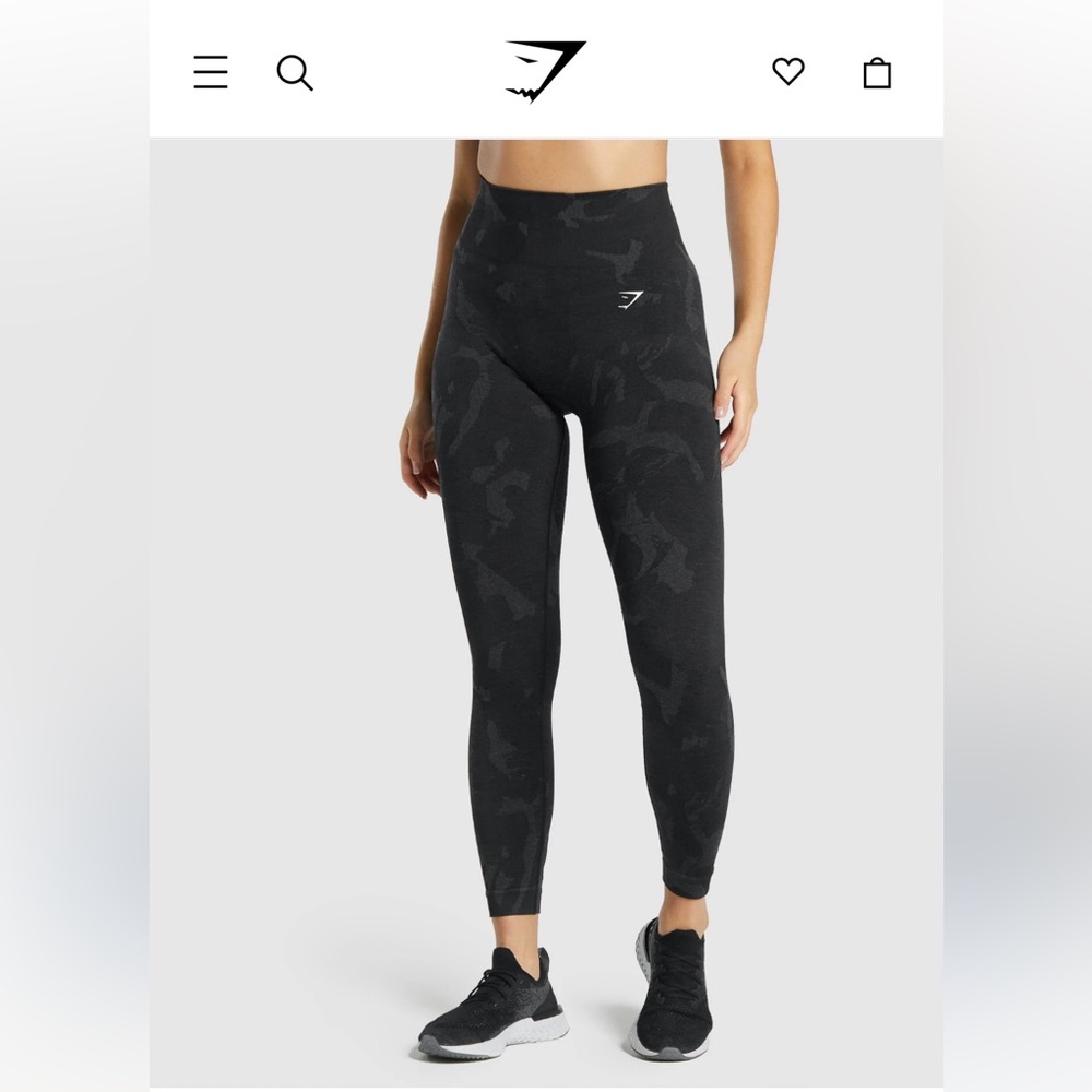 Gymshark Black Camo Leggings